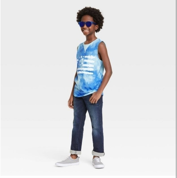 3/$15- 2pk Cat & Jack Boy's Graphic Tank Tops• L (12-14) - Picture 4 of 12